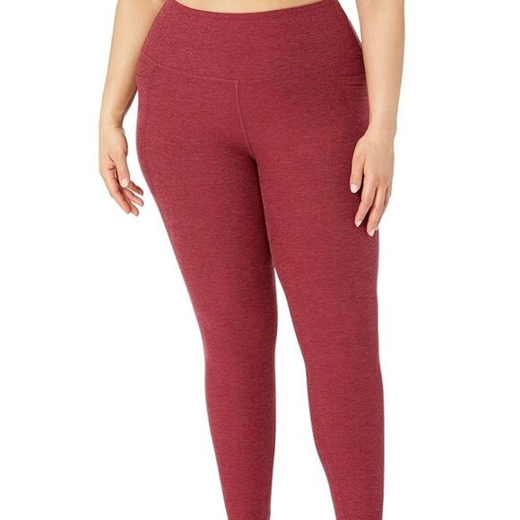 Beyond Yoga Plus Size Out Of Pocket High Waisted Spacedye Midi Leggings - Picture 1 of 8